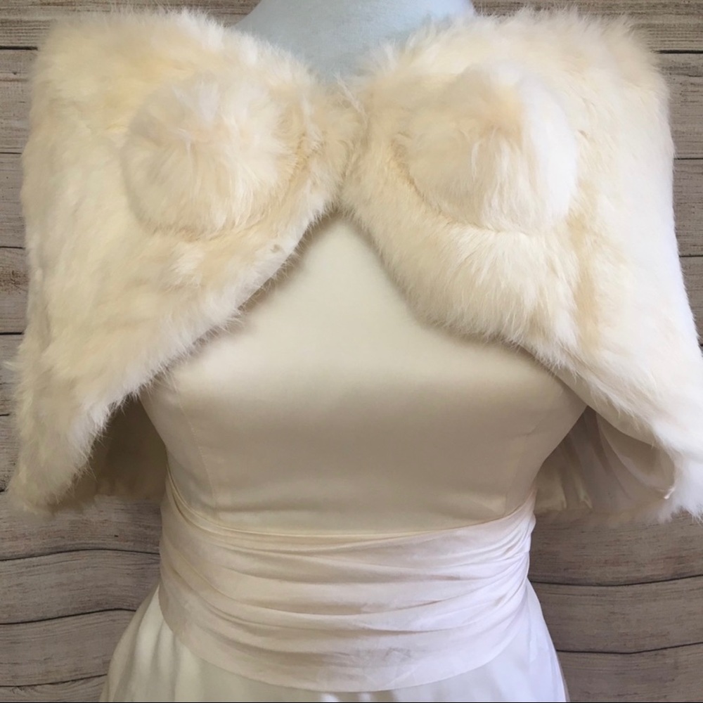 Vintage Rabbit Fur Shawl